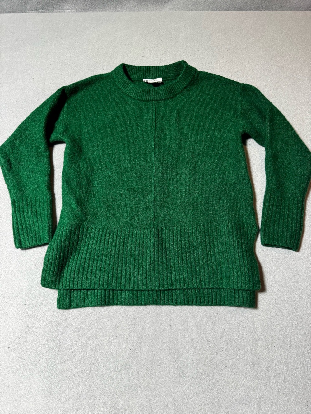 Republic Women’s Emerald Crewneck Ribbed-Hem Sweater Size XS